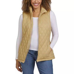 NWT Lands' End Women's 3-in-1 Jacket System Vest ONLY Tan Size M $70 11HL215